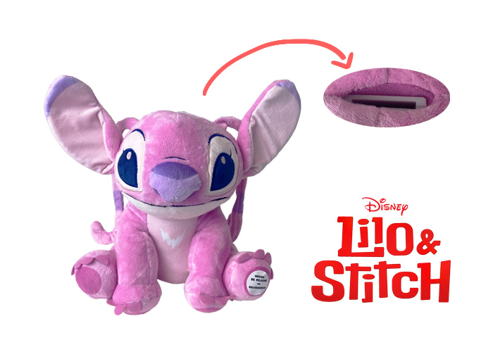 (Mis 3) STITCH – Stitch –  Peluche con Salvadanaio Interno 20cm…x16